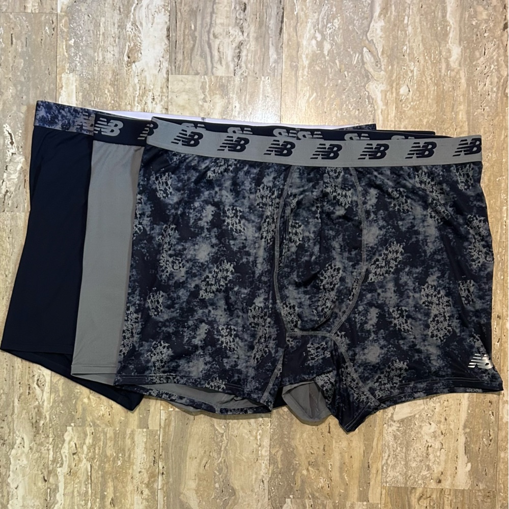 New Balance Men’s Big & Tall Boxer Brief 3 Pair 5XL.